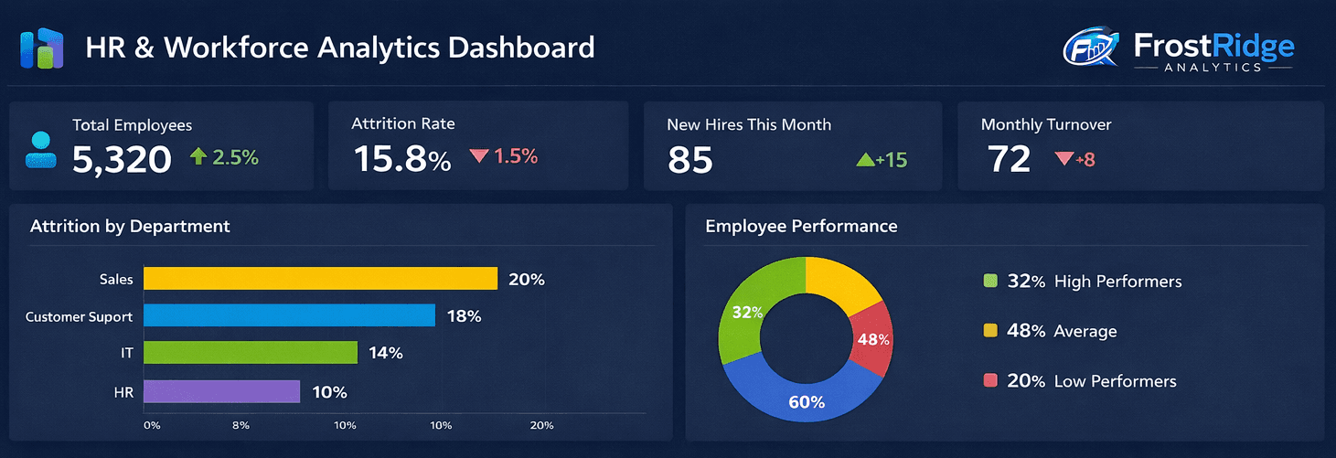 HR & Workforce Analytics Dashboard